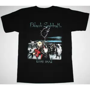 Black Sabbath Live Evil Tour Short Sleeve tee shirt fullsize for men and women