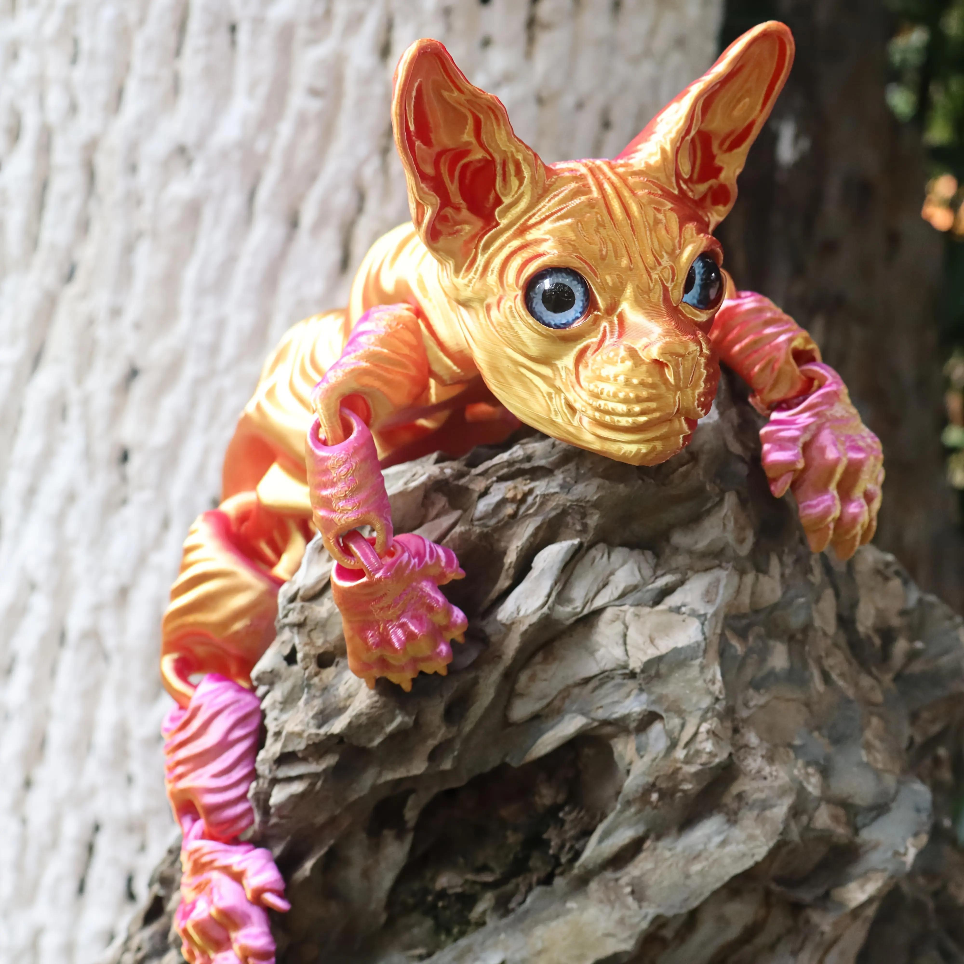 Large 3D Printed Cat, 19.96 Inches and 9.06 Inches ,ADHD, Sphynx Cats, Stress Relief Toys For Adults, 3D Printed Animals,party decoration gifts,3d fidget toys,Home Goods - Festive & Party Supplies - Party Gifts - Party Concessions Large 3D Printed Cat, 19.96 Inches and 9.06 Inches ,ADHD, Sphynx Cats, Stress Relief Toys For Adults, 3D Printed Animals,party decoration gifts,3d fidget toys,Home Goods - Festive & Party Supplies - Party Gifts - Party Concessions