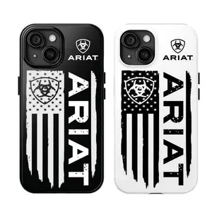 Ariat Themed Phone Case Premium Matte Texture, Protection, Shockproof, Anti-Drop, Anti-Fingerprint For IPhone 17-12, Pro Max, Pro Plus, and Samsung S25-22 Protection Safety