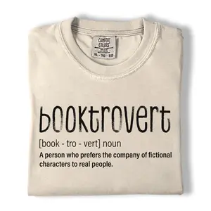 Comfort Colors Booktrovert Shirt, Introvert Book Lover Graphic Tee, Reader Definition Shirt, Gift for Book Lovers