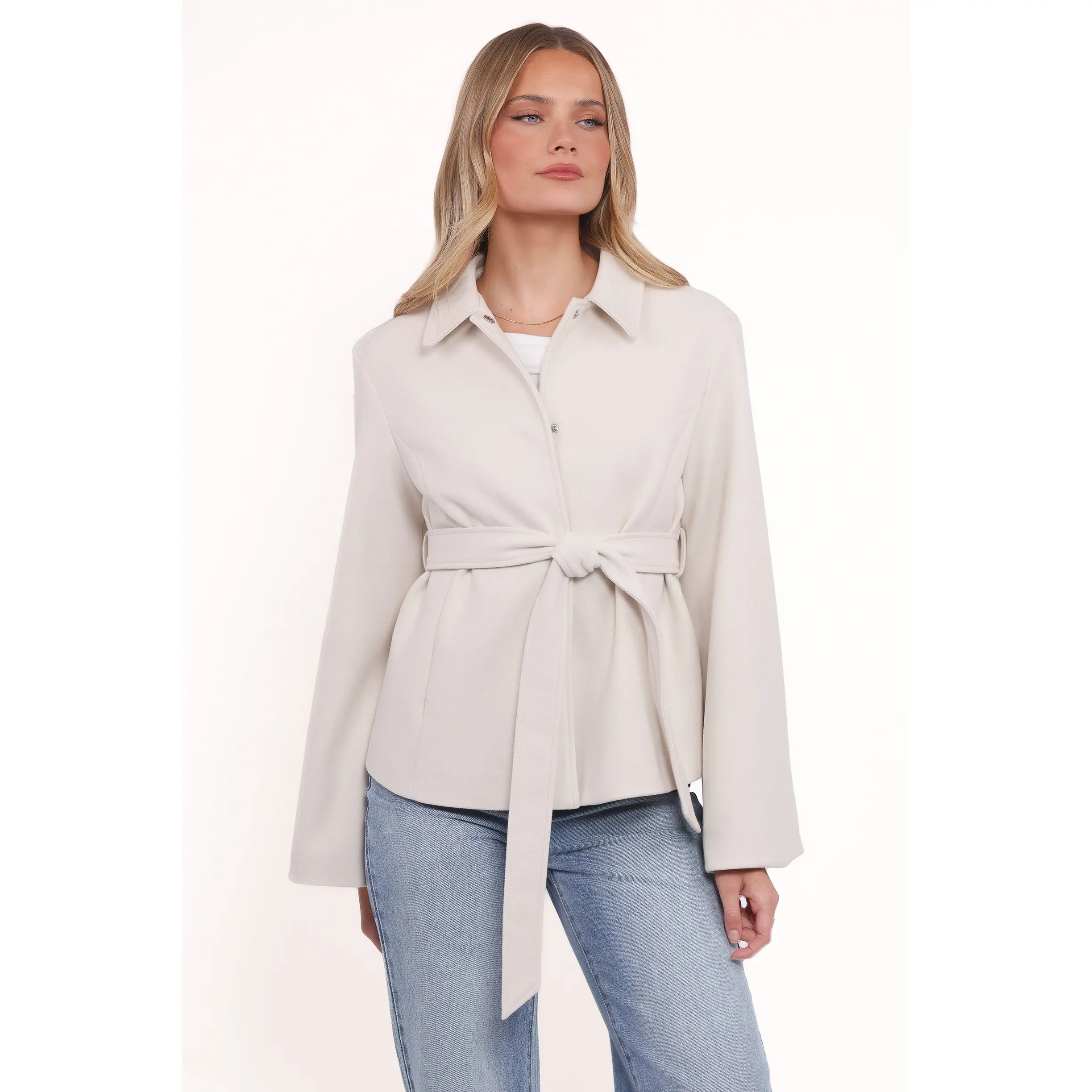 Halston Coat - Cream