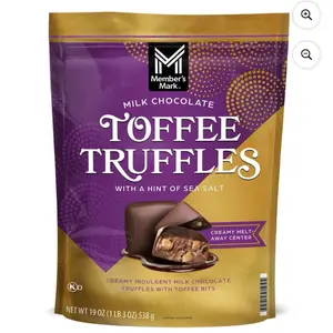 Member's Mark Milk Chocolate Toffee Truffle with Sea Salt, 19 oz.
