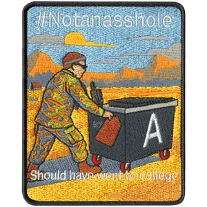 #Notana**hole Embroidered Patch