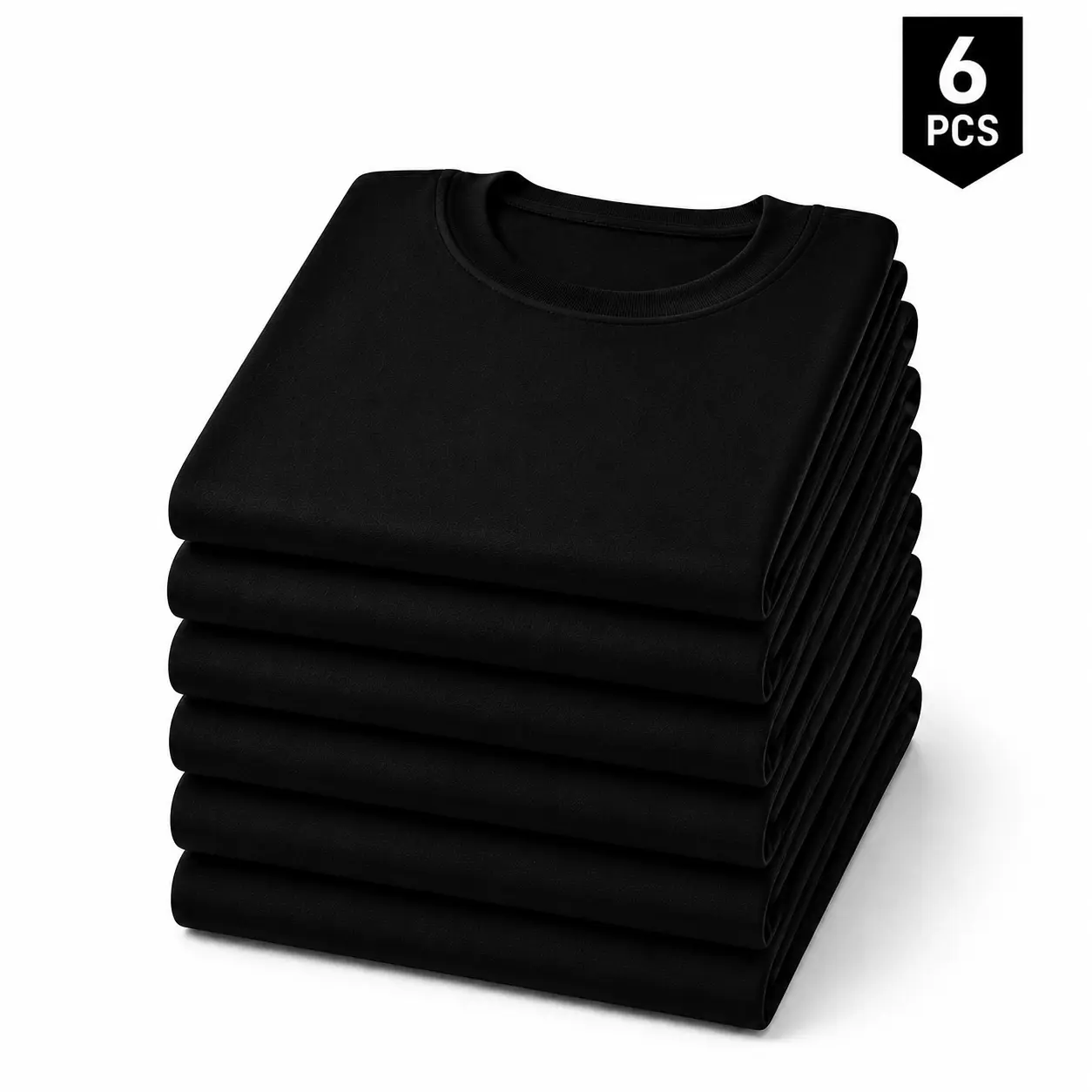 6PCS Black