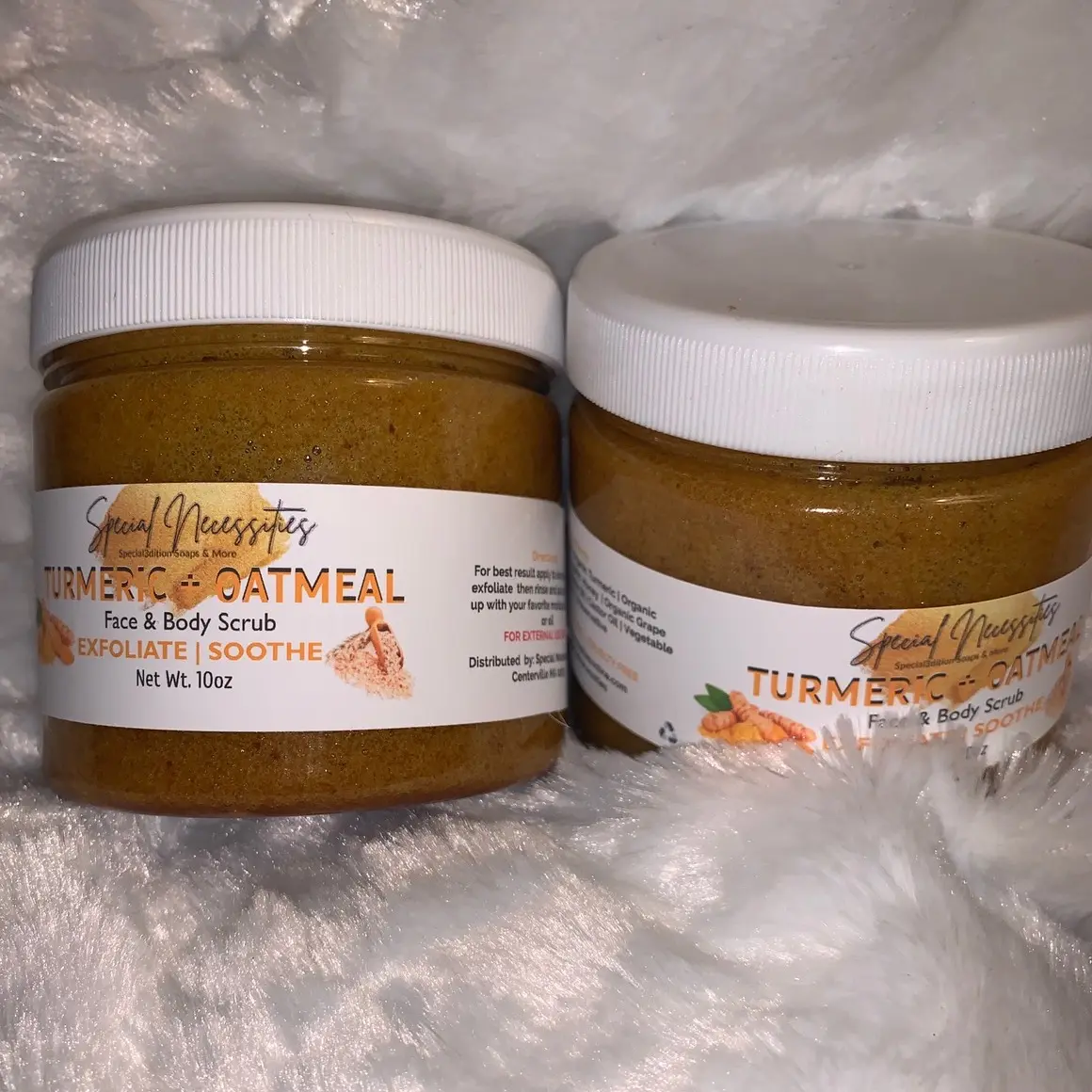 Turmeric & Oatmeal Face and Body scrub