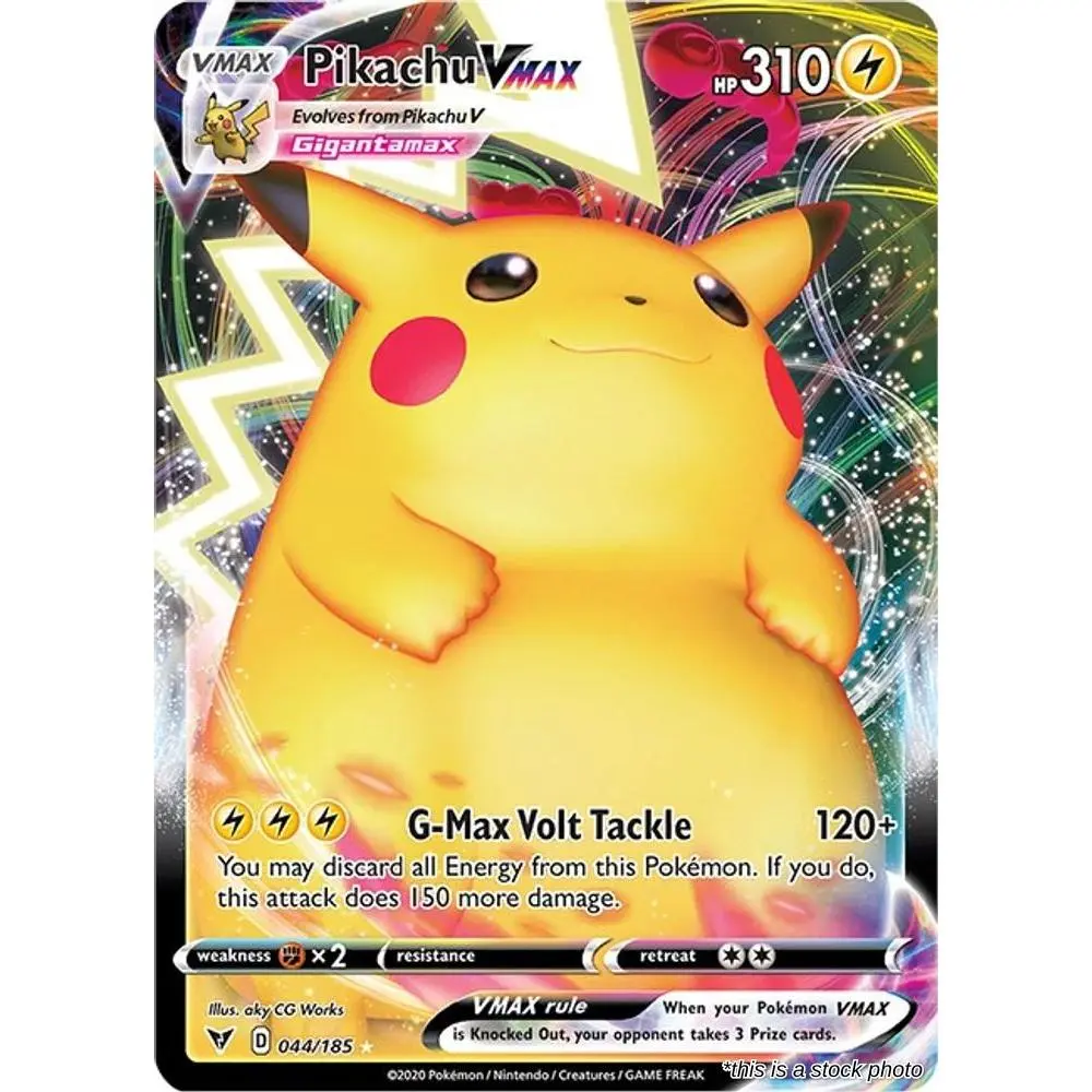 Pikachu VMAX 044/185 Pokemon SWSH04: Vivid Voltage Ultra Rare