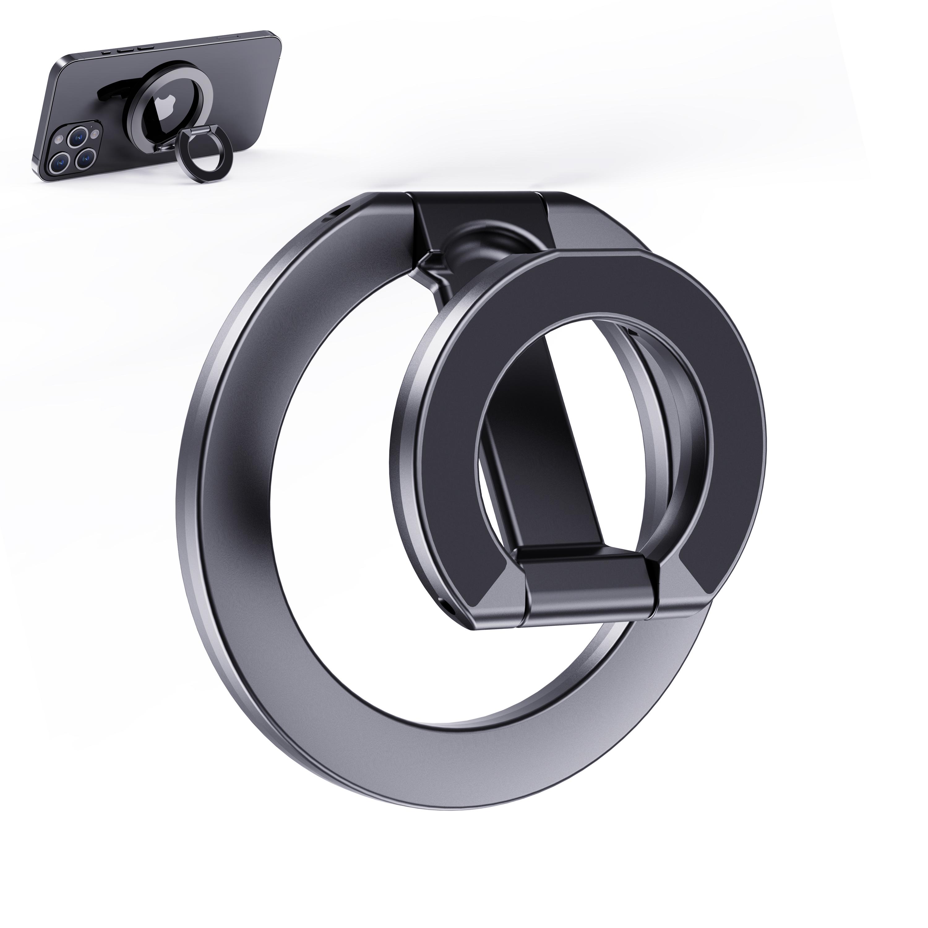 Magnetic Phone Ring Holder Stand, Dual-Sided Strong Magnet Grip Compatible with Car Mount, Magnetic Phone Accessory for iPhone 17 16 15 14 13 Pro Max Plus Magnetic Phone Ring Holder Stand, Dual-Sided Strong Magnet Grip Compatible with Car Mount, Magnetic Phone Accessory for iPhone 17 16 15 14 13 Pro Max Plus