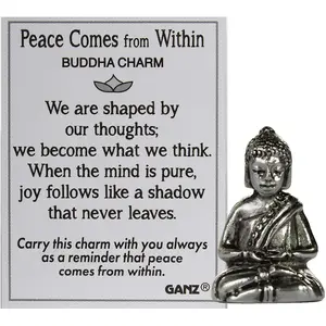 Peace Comes from within Buddha Charm