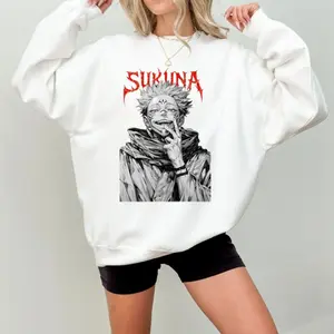 Ryomen Sukuna Jujutsu Kaisen Sweatshirt, Sukuna Character Hoodie, Jjk Anime Ss3 Shirt, Gift For Manga Fan, Unisex Sweater Pullover Tee