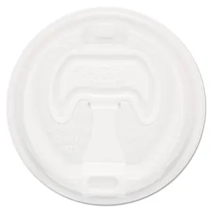Dart DCC16RCLPK Optima Reclosable Cylindrical Plastic Lids for 24 oz White Kitchen Preserving Containers - Pack of 100