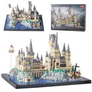 2900+PCS Micro Mini Hog Magic Castle Building Blocks Model Set, Creative Ideals Harry Tower Architecture, Unique Present for 14t Kids or Adults