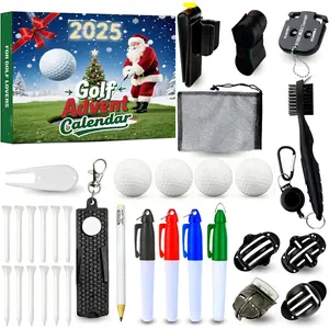 Golf Advent Calendar 2025 for Men Adults,24 Days Christmas Countdown Calendar with Golf Balls,Tees, Ball Markers,for Father Husband Boyfriensd
