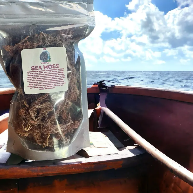 Best Made Organics Purple Irish Sea Moss Gracilaria Nutrient Rich Wild Crafted Harvested from Pristine Ocean Waters Bag for Smoothies & Soups