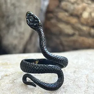 Black Snake Wrap Ring