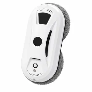 Window Cleaning Robot, 2800Pa Strong Suction, Anti-Drop Rope, 3 Auto Modes, Remote Control for High-Rise Glass