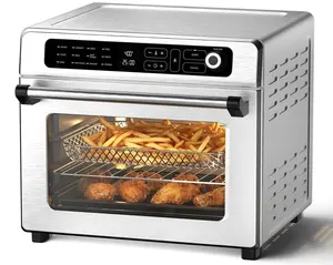 Kismile 12-in-1 Air Fryer Toaster Oven – 19QT Countertop Convection Oven, Roast, Bake, Toast, Dehydrate & Reheat, 1400W Stainless Steel