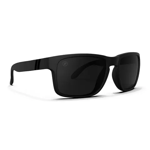 Blenders Eyewear Canyon Black Tundra Polarized Sunglasses - Matte Black Acetate Frame, Polarized Smoke Lenses, UVA/UVB Protection, Unisex Design