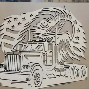 Laser Cut Acrylic Clock W Mechanism Custom Engraved Design - Battery Not Included