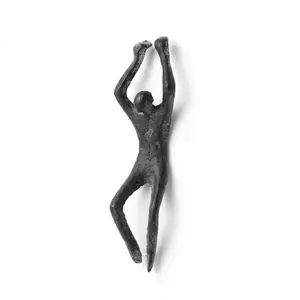 Abstract Human Statue Ornament, Cast Iron Vintage Style, Outdoor Window Shelf, Garden, Plant Pot Decor, Modern Decoration Lover's Choice