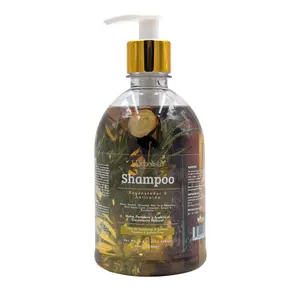 Herbalista Viral New Herbal Shampoo 500ml (16.9 fl oz) - With Real Pieces of Rosemary, Cinnamon, Anise, Clove, Aloe, Ginger, & Eucalyptus - Fortalece, Regenera, Acelera Crecimiento – 100% Natural & Handcrafted