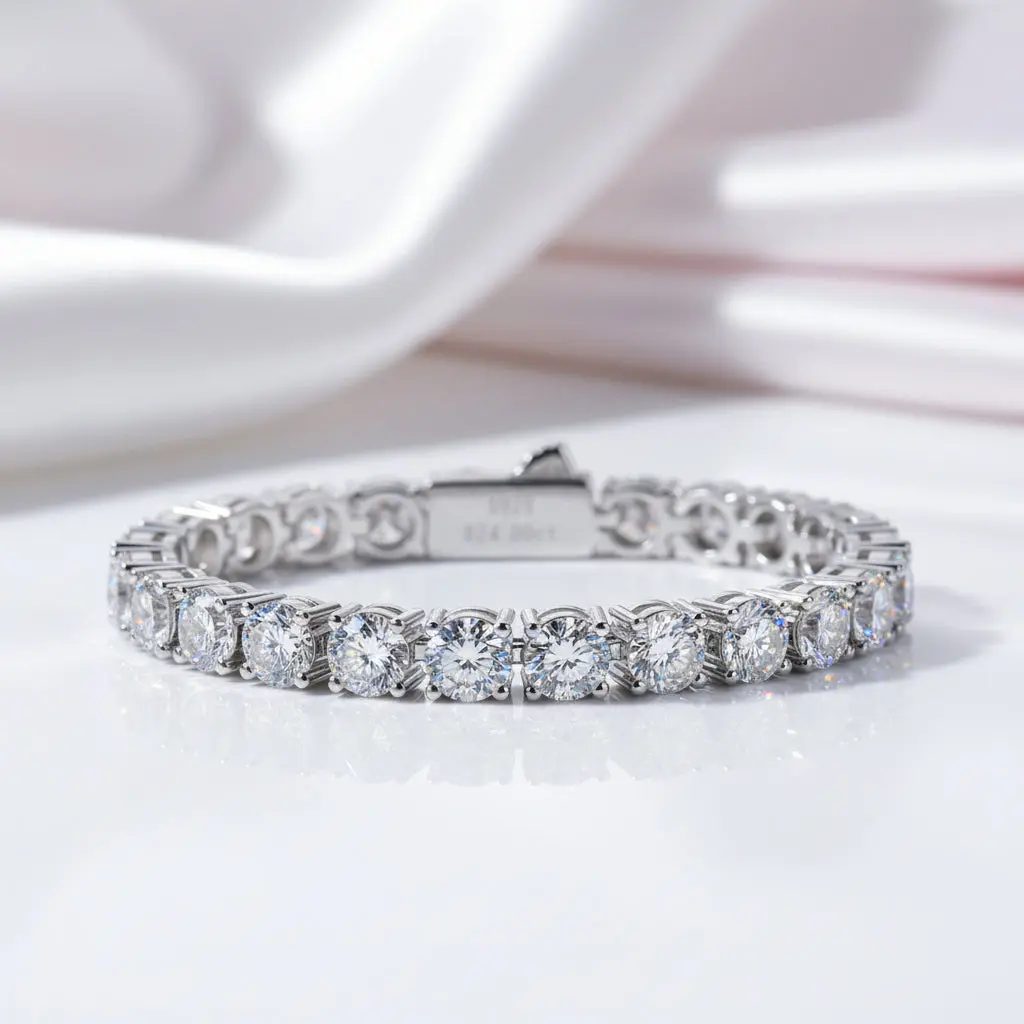 29.0 Ctw Round Cut Diamond Option Tennis Bracelet