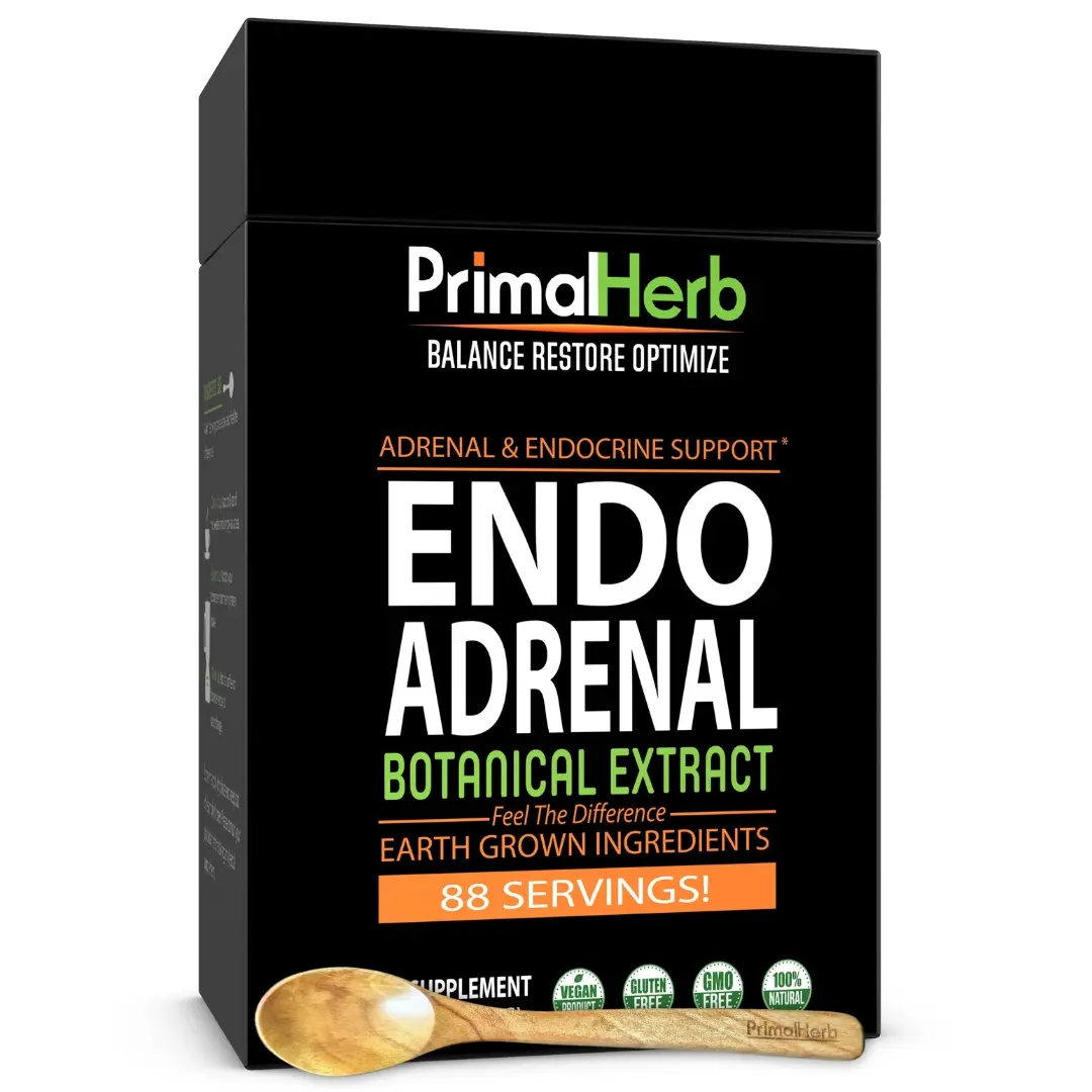 Endo Adrenal: Adrenal & Endocrine Support - Ashwagandha, Siberian Eleuthero, Rhodiola Rosea, Schisandra, Cordyceps, Gynostemma Astragalus, Licorice Root - Fitness, Supplement Edible Dietary Healthcare Natural Tea Powder