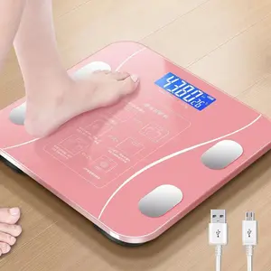 Adorable pink bodyweight scale