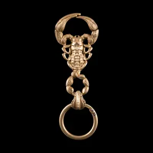 Scorpion Keychain Brass Scorpion Key Ring EDC Accessory Gift for Men