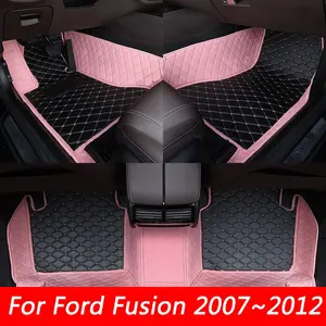 LHD PU Leather Car Floor Mats For Ford Fusion 2007~2012 Carpets Rug Foot Pads interior Accessories detachable specialized leather mats, waterproof and thickened easy-to-clean mats, dirt-proof protection for car interior items, not for sale in the UK