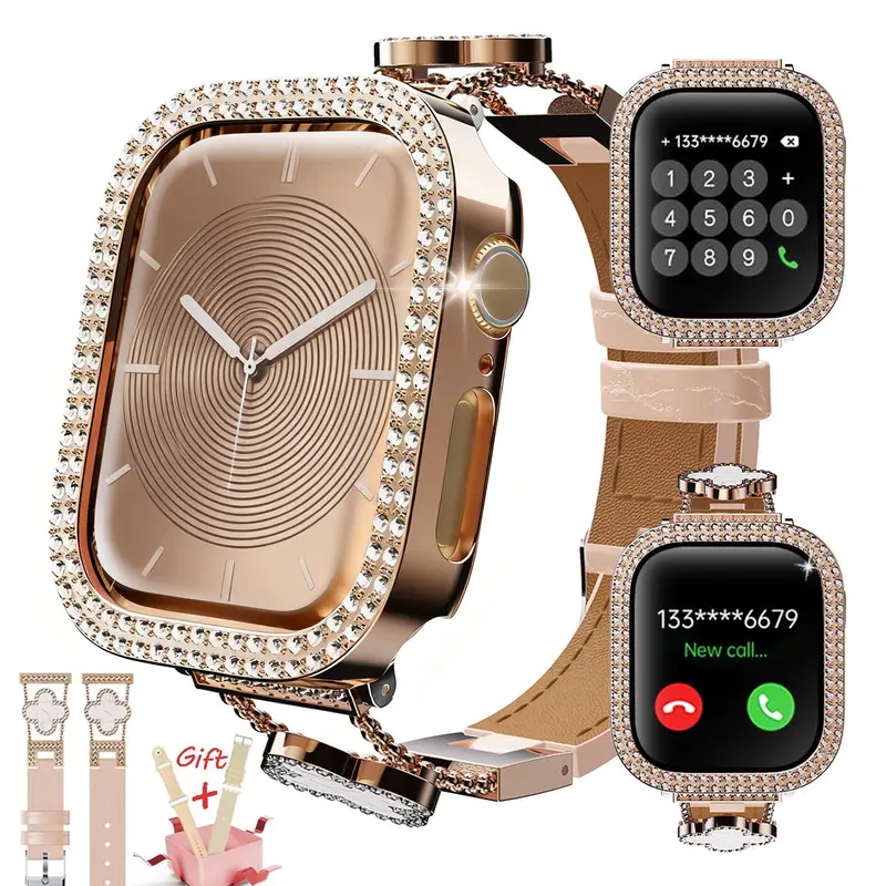 Women's 2026 Fashion Smart Watch - Electronic, Touch Screen, Fitness Tracker, 100+ Sport Modes, Phone Call Capability, Message Reminders, DIY Dials, Android/iPhone Compatible, Batteries Only, Gift for Wife