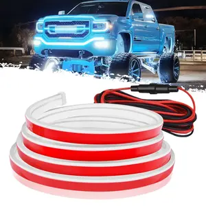 Waterproof Flexible LED Car Light Strip, Dynamic Scan Start-Up LED Car Hood Light Strip, Universal Car Accessory, Car Decorative Light