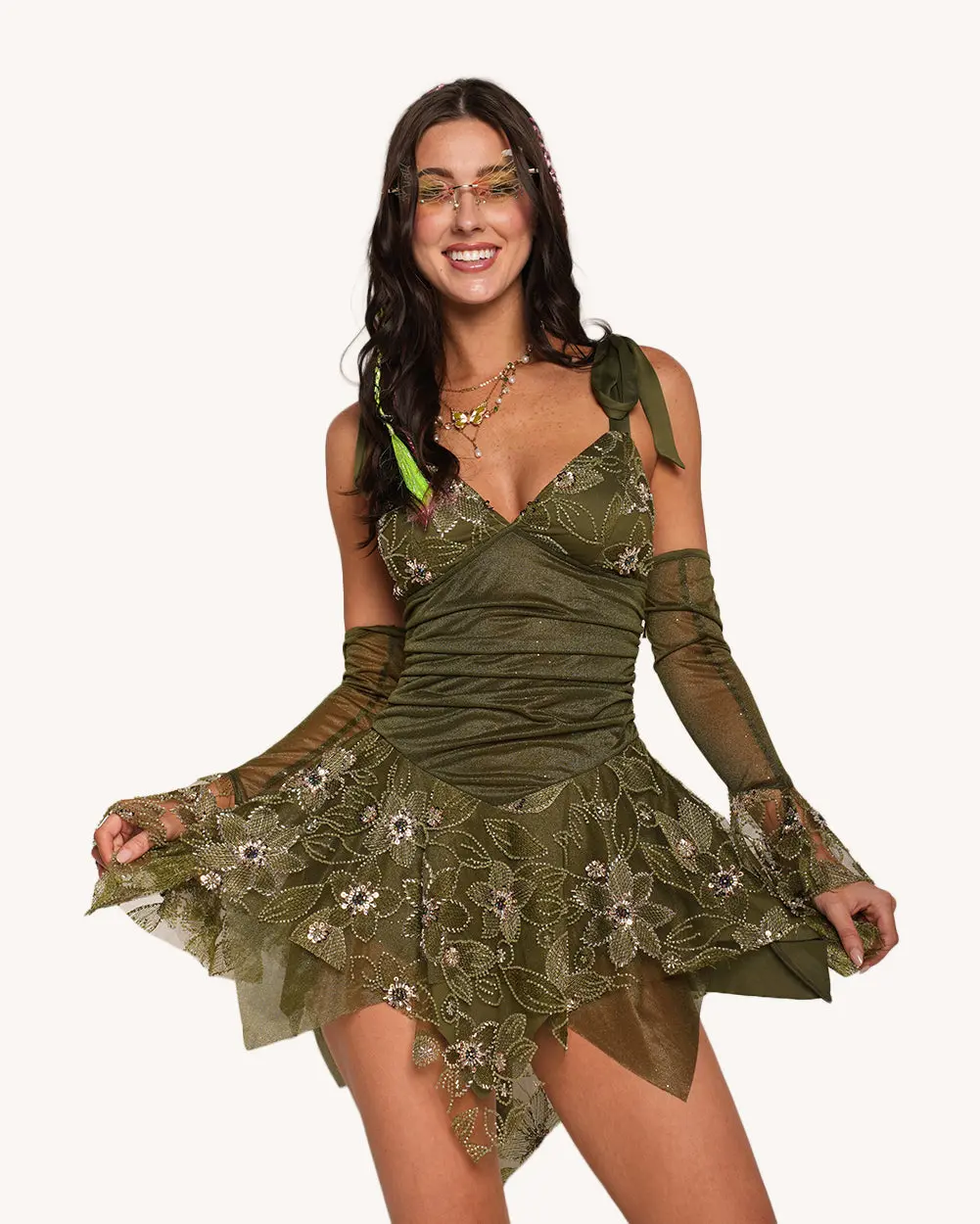 Earth Sign Dress with Sleeves