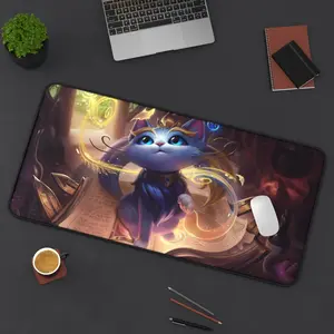 Yuumi Mouse Pad: League of Legends Gaming Desk Mat