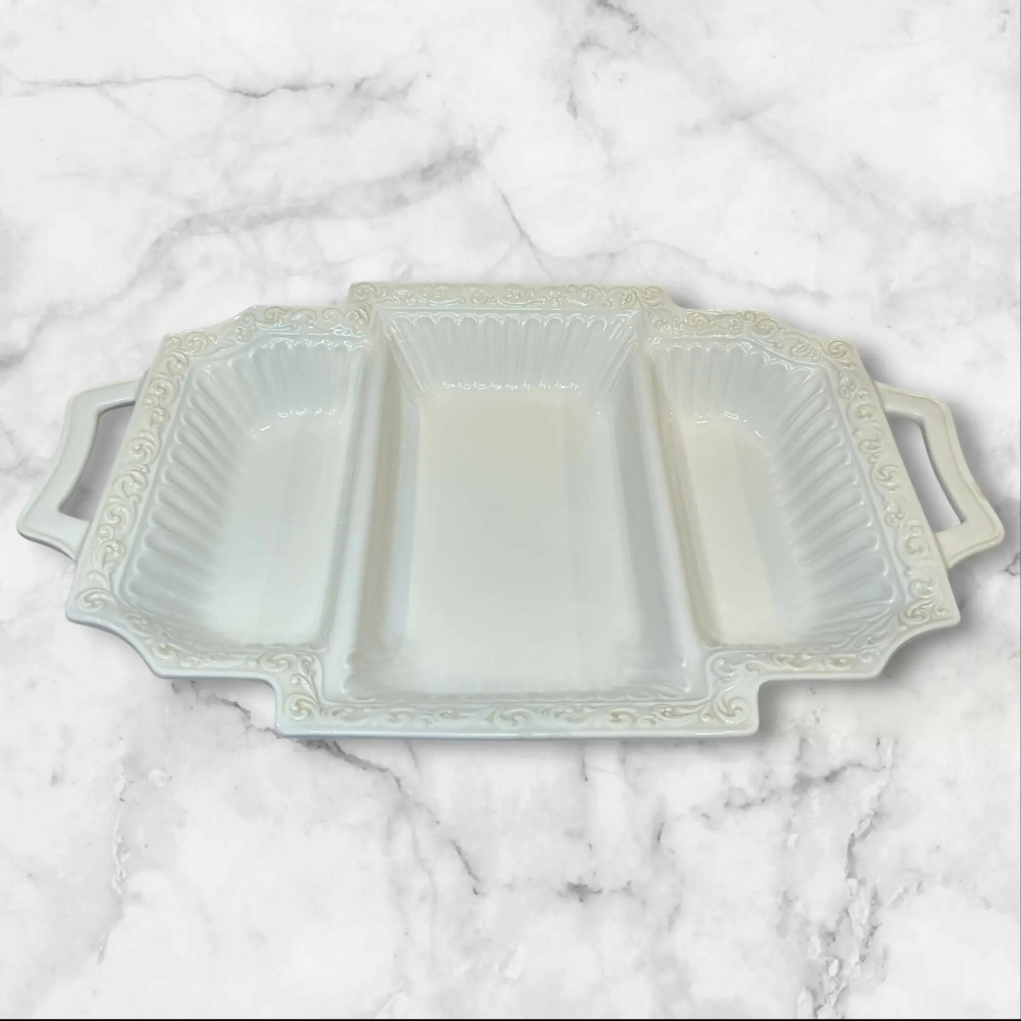 Lenox Butler’s Pantry 3-Part Rectangular Divided Server | Excellent Condition