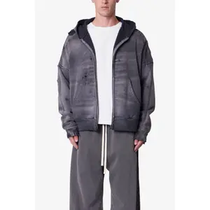 mnml Distressed Thermal Lined Hoodie