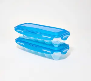 LocknLock Set of (2) 12-Count Egg Keepers w/ Locking Lids