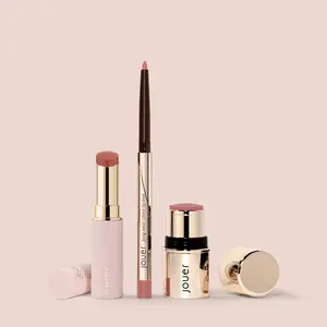 Bare Rose Trio | Rosy Pink Nude Cheek & Lip Makeup Collection