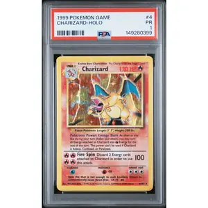 Charizard Holo PSA 1 1999 Pokemon Base Set #4