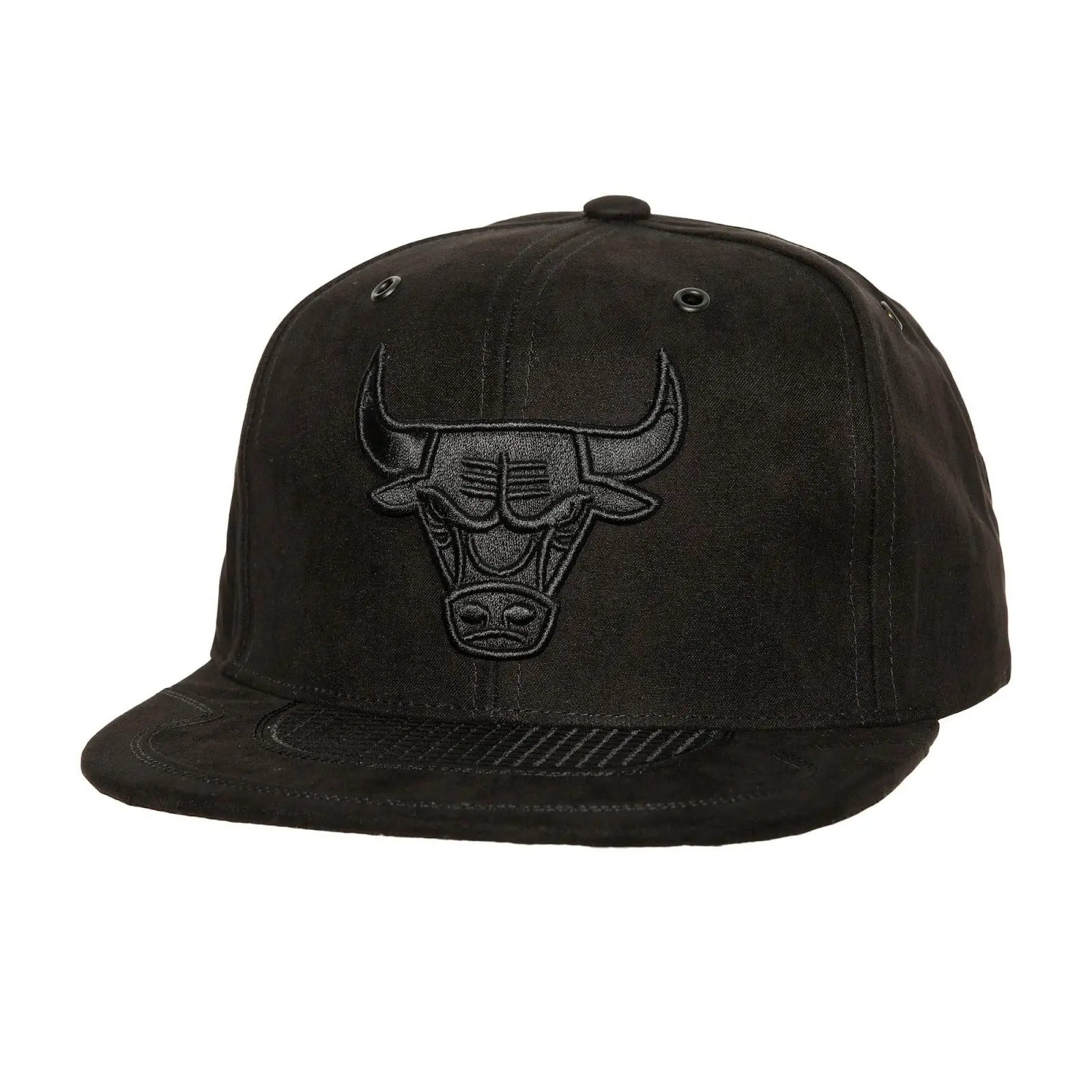 Black Chicago Bulls Day 4 Snapback Hat NBA Throwback Cap Adjustable Fan Gear Mitchell & Ness