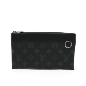 Pre-owned Louis Vuitton Canvas Small Leather Goods Pochette Discovery Monogram Clutch Bag