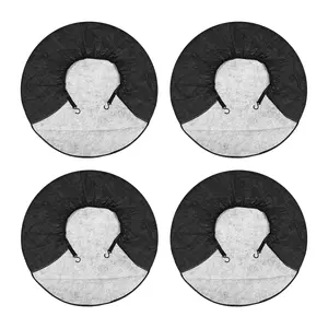 Set of 4 Tire Covers Waterproof Aluminum Film Tire Sun Protectors for Car RV Trailer