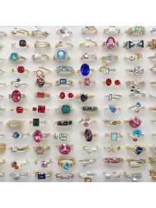 Bundle rings: you can buy 3 pieces, 6 pieces, or 12 pieces, mixed. You can also choose your size; we have sizes 6, 7, 8, 9, and 10 available. High-quality, water-resistant jewelry.