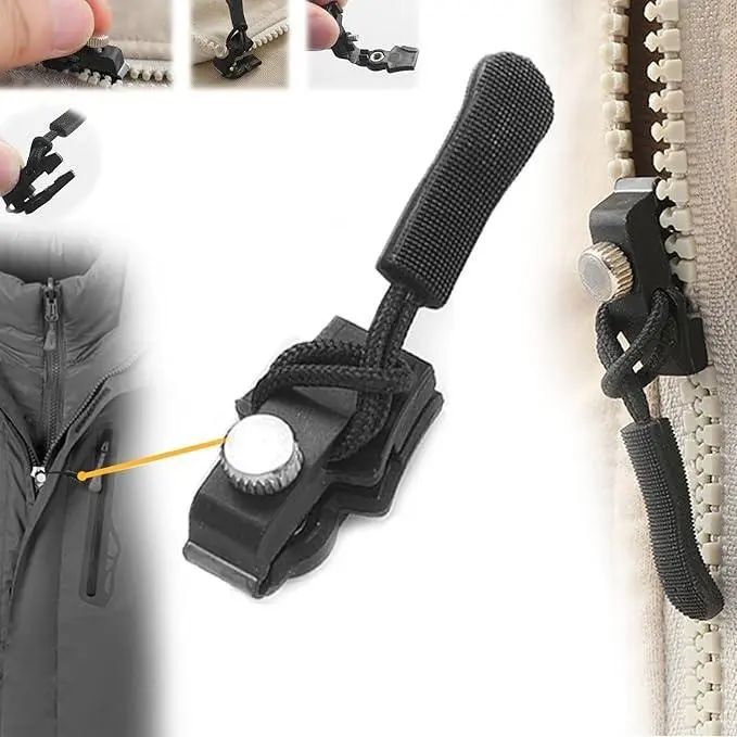 9-Pcs(3*Large, 3*Medium, 3*Small) Universal Zipper Repair Tool, outdoor detachable zipper piller,Universal Zipper Repair Replacement Head Universal Adjustable Universal Adjustable universal zipper