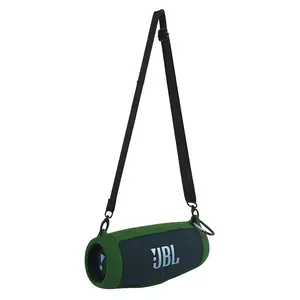 for JBL Charge 5 Waterproof Bluetooth Speaker Silicone Cover Case, Portable Silicone Travel Case with Carabiner, Protective Skin Case