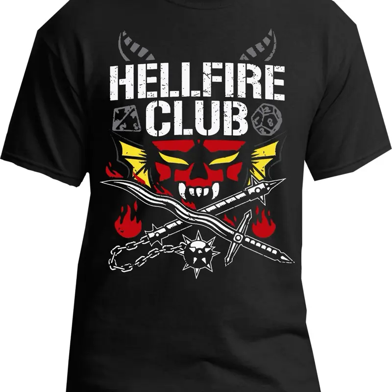 Hellfire Club! Feel the heat… Tshirt Streetwear Top Crewneck Shortsleeve  Casual Streetwear Novelty Unisex