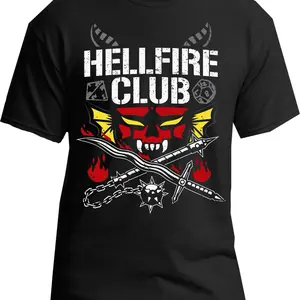 Hellfire Club! Feel the heat… Tshirt Streetwear Top Crewneck Shortsleeve  Casual Streetwear Novelty Unisex