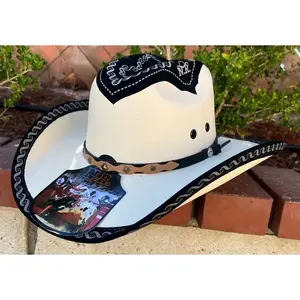 Men’s Western Cowboy Rodeo Hat, Ranch Style Cowboy Riding Hat, Sombrero Vaquero