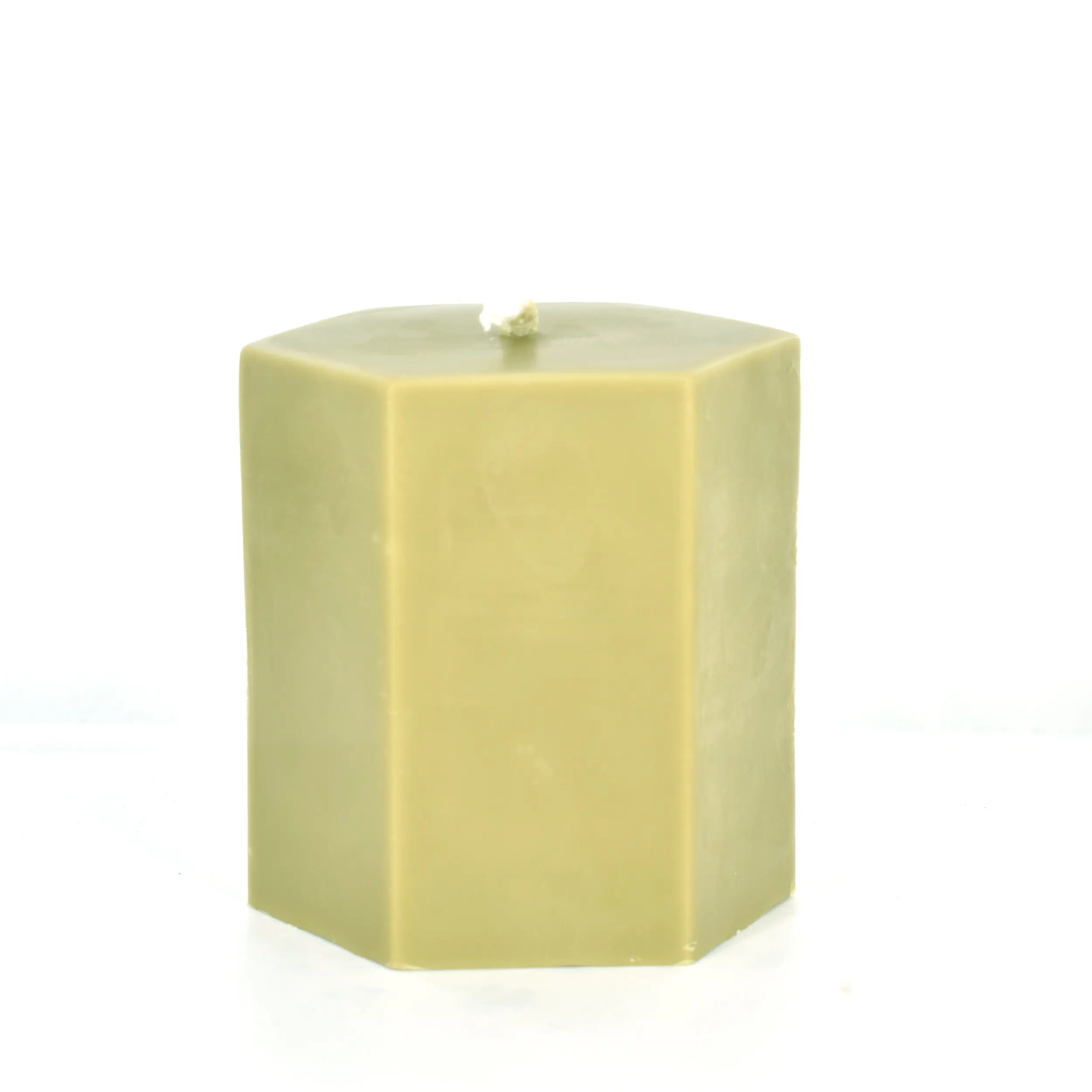 Real Bayberry Wax Hexagon Pillar 3 X 3