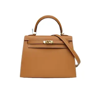 Pre-owned HERMÈS leather Tote Bags Kelly 25 Gold(37) Epsom Stamp P226461217