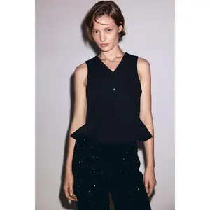 H&M V-neck peplum waistcoat